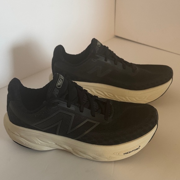 New Balance Black Sneakers with Cream Soles - Picture 3 of 6